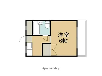 ドムス松ヶ崎(1K/1階)の間取り写真