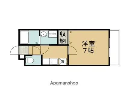 A&M COURT(1K/1階)の間取り写真