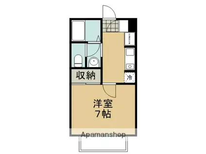 エステートピア藤澤(1K/1階)の間取り写真