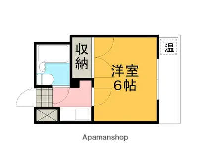 テラスICHI(1K/1階)の間取り写真