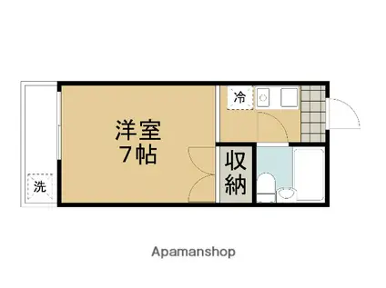 聖倖マンション(1K/1階)の間取り写真