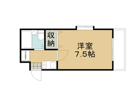 アーバンレジデンス神山台(1K/3階)の間取り写真