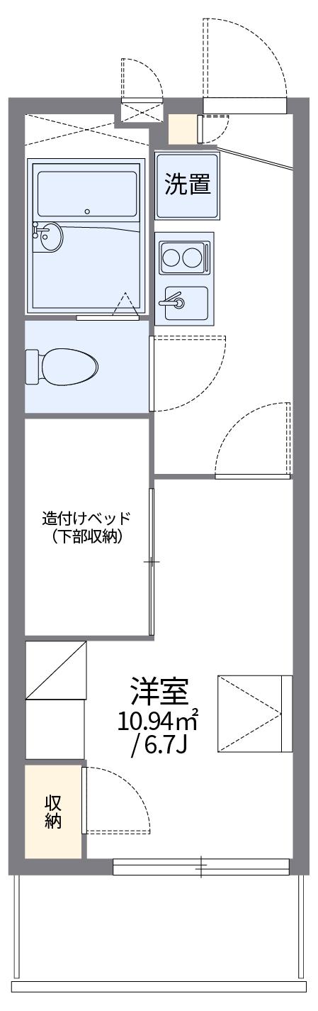 レオパレス西京(1K/3階)の間取り写真