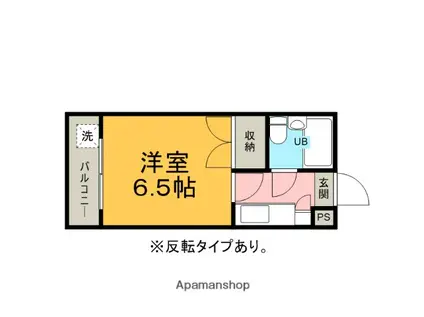 メゾン西野山(1K/2階)の間取り写真