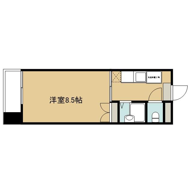 ソワクレール伊吹(1K/3階)の間取り写真