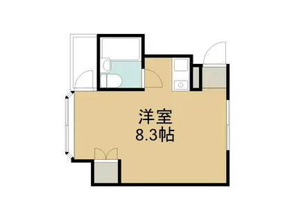 シェモア(1K/2階)の間取り写真