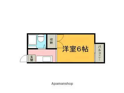 大杉ハイツ(1K/2階)の間取り写真