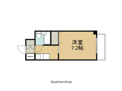 カーサ・デ・下鴨(1K/4階)の間取り写真