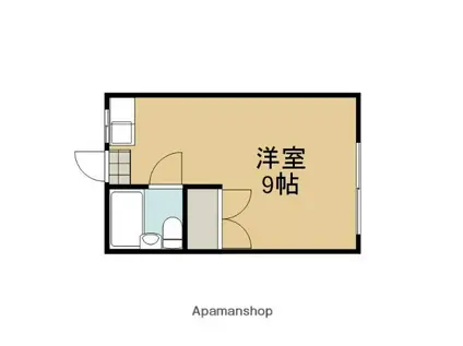 ドールハウス(ワンルーム/3階)の間取り写真