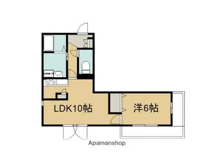 フレール北山イースト(1LDK/2階)の間取り写真