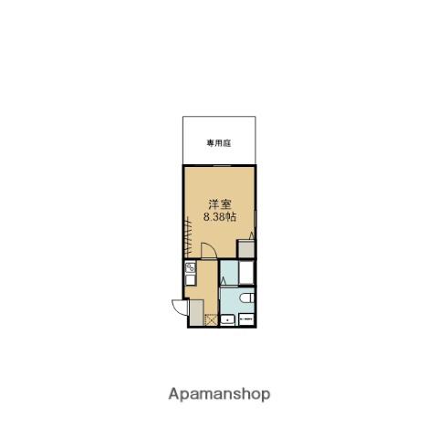 SANTOS KITAYAMA(1K/1階)の間取り写真
