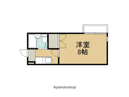 グラン・デスペランス(ワンルーム/2階)の間取り写真