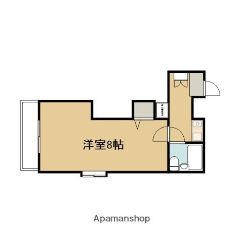 DETOM-1烏丸鞍馬口Ⅱ(1K/4階)の間取り写真