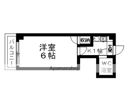 NNHOUSE(1K/3階)の間取り写真