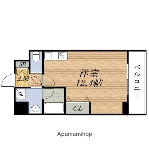 KONISHIマンション(ワンルーム/3階)の間取り写真