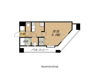 WINROAD ESAKA(1K/5階)の間取り写真