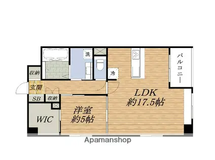 CASSIA ESAKA(1LDK/6階)の間取り写真