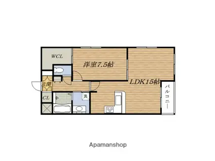 CASSIA ESAKA(1LDK/5階)の間取り写真