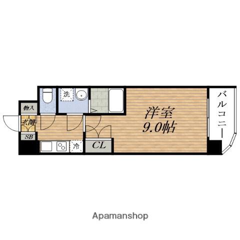 WGB ESAKA(1K/4階)の間取り写真