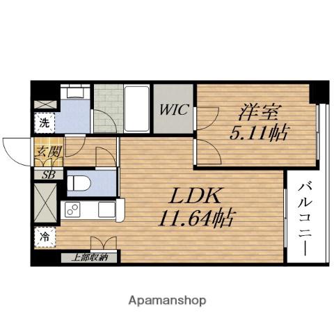 NH江坂(1LDK/3階)の間取り写真