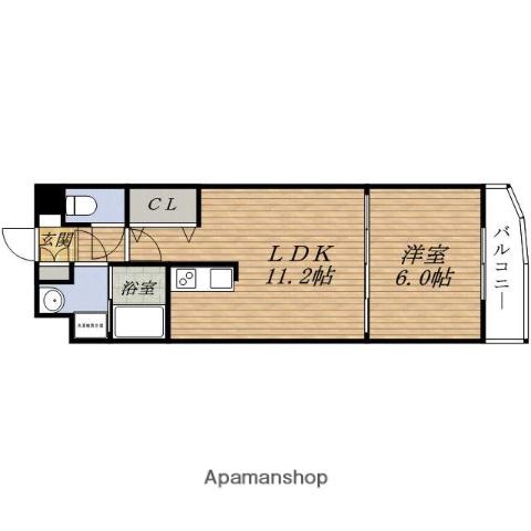 第5ARROWS 新大阪(1LDK/5階)の間取り写真