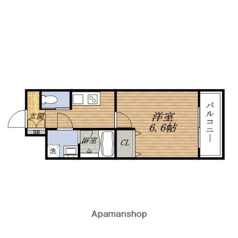 アリビオESAKA垂水町(1K/3階)の間取り写真