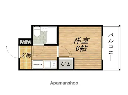 エスリード北大阪(1K/3階)の間取り写真