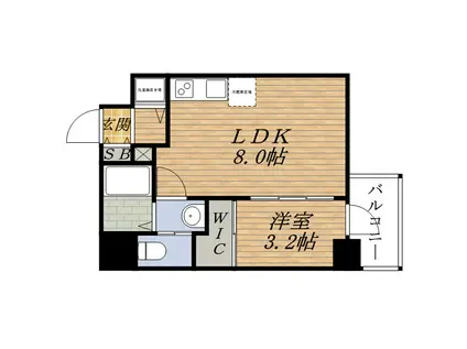 LEON新大阪(1LDK/2階)の間取り写真