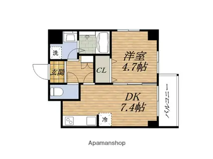 サンレム—ト新大阪イースト(1DK/2階)の間取り写真