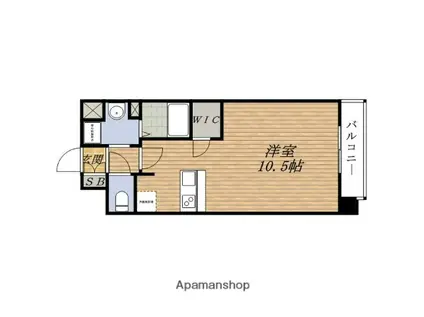 PRESSANCE新大阪クロステージ(1K/8階)の間取り写真