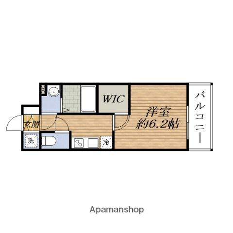 エスプレイス江坂RESIDENCE(1K/8階)の間取り写真