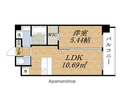 プレジオ吹田(1LDK/9階)の間取り写真