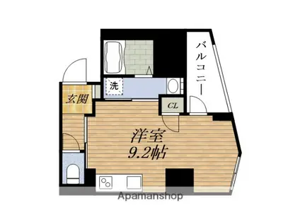 イルリッシュ西中島(ワンルーム/8階)の間取り写真