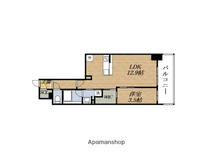 LIVIOMAISON新大阪(1LDK/7階)の間取り写真