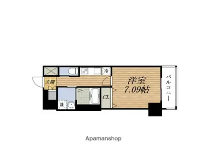 エメルミナ豊中岡町(1K/3階)の間取り写真