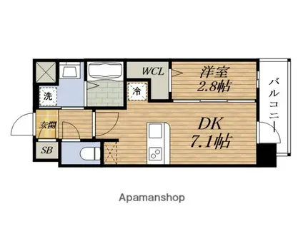 ESTEM COURT新大阪XVIパルス(1DK/5階)の間取り写真