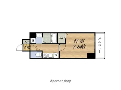 ECORO TOYONAKA(1K/5階)の間取り写真
