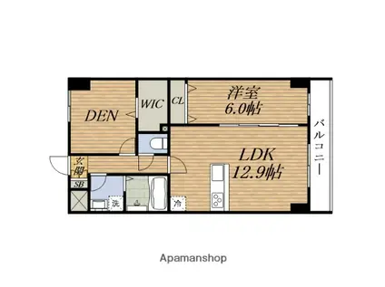 GROOVE豊中RESIDENCE(2LDK/6階)の間取り写真