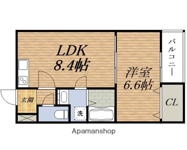 アクト 正雀(1LDK/2階)の間取り写真