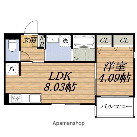 JOYFUL・HOUSE TOYONAKA(1LDK/1階)の間取り写真