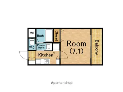 エステムコート難波Ⅱアレグリア(1K/5階)の間取り写真