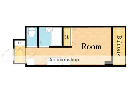 エルミタージュ難波南5(1K/10階)の間取り写真