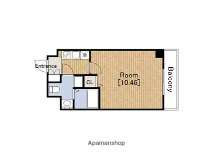 SERENITE日本橋SUD(1K/13階)の間取り写真