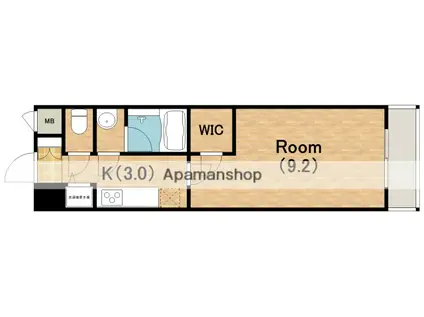 アーデンタワー靭公園(1K/12階)の間取り写真