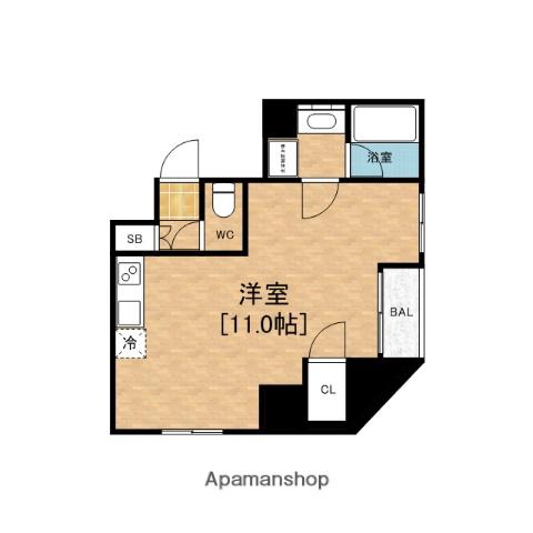 CALLING SHINMACHI(ワンルーム/7階)の間取り写真
