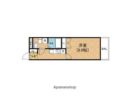 MERRY住之江公園(1K/7階)の間取り写真