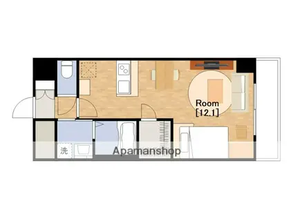 TKM KOHAMA(1K/7階)の間取り写真