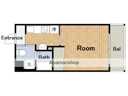 JJ・COURT波除(1K/2階)の間取り写真