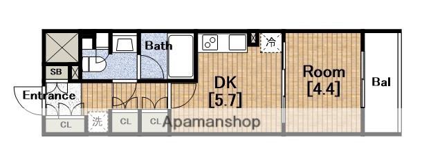 エスリードコート堺筋本町プレール・ドゥーク堺筋本町Q(1DK/10階)の間取り写真