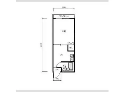 ベストレジデンスあびこ(1DK/3階)の間取り写真